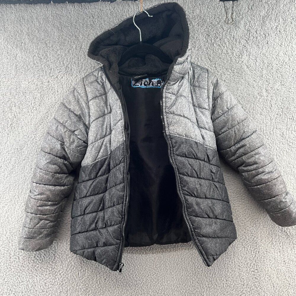 Body Glove Jacket Kids size 12 youth puffer winter coat hooded gray - Picture 4 of 14